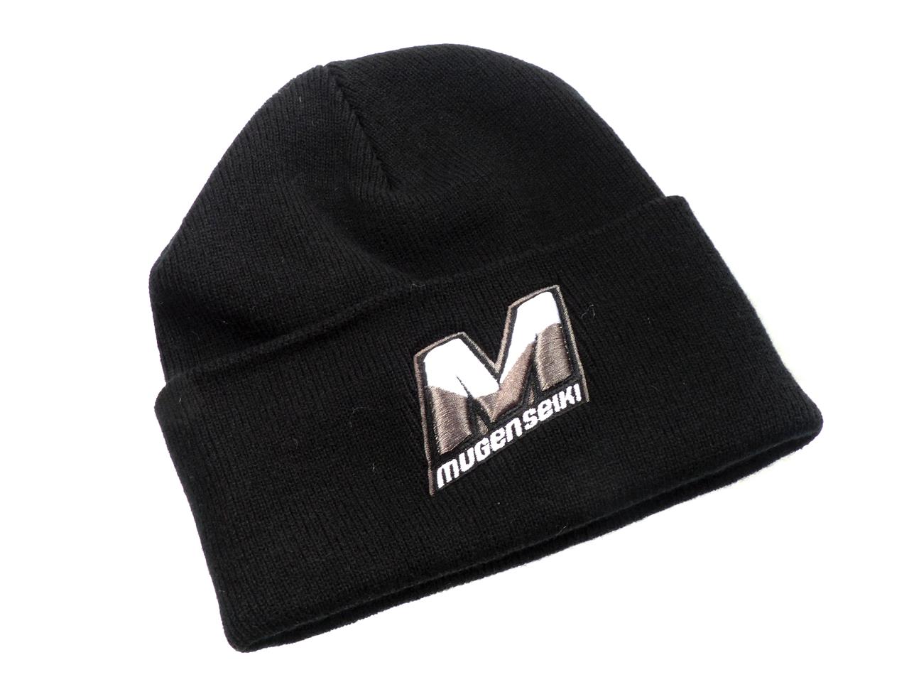 MUGEN "M" LOGO CUFFED KNIT BEANIE CAP BLACK